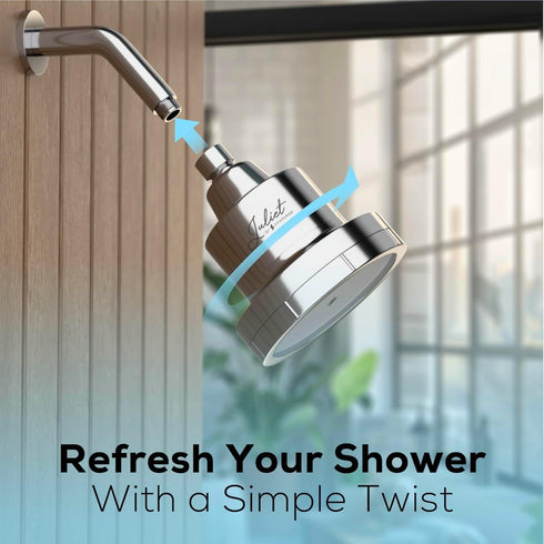 SparkPod THE JULIET FILTERED SHOWER HEAD - Luxury High Pressure Shower Head with Filters